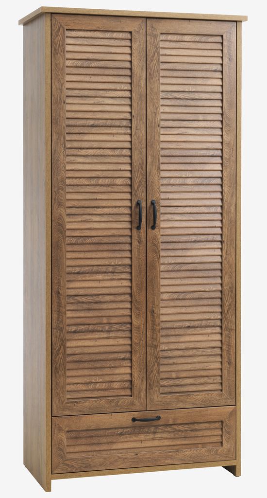 Wardrobe MANDERUP 88x199 2 doors wild oak colour - JYSK