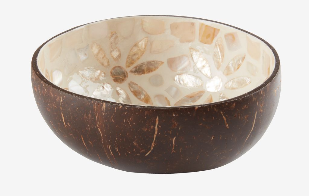 Decorative bowl BLEKET painted coconut - JYSK