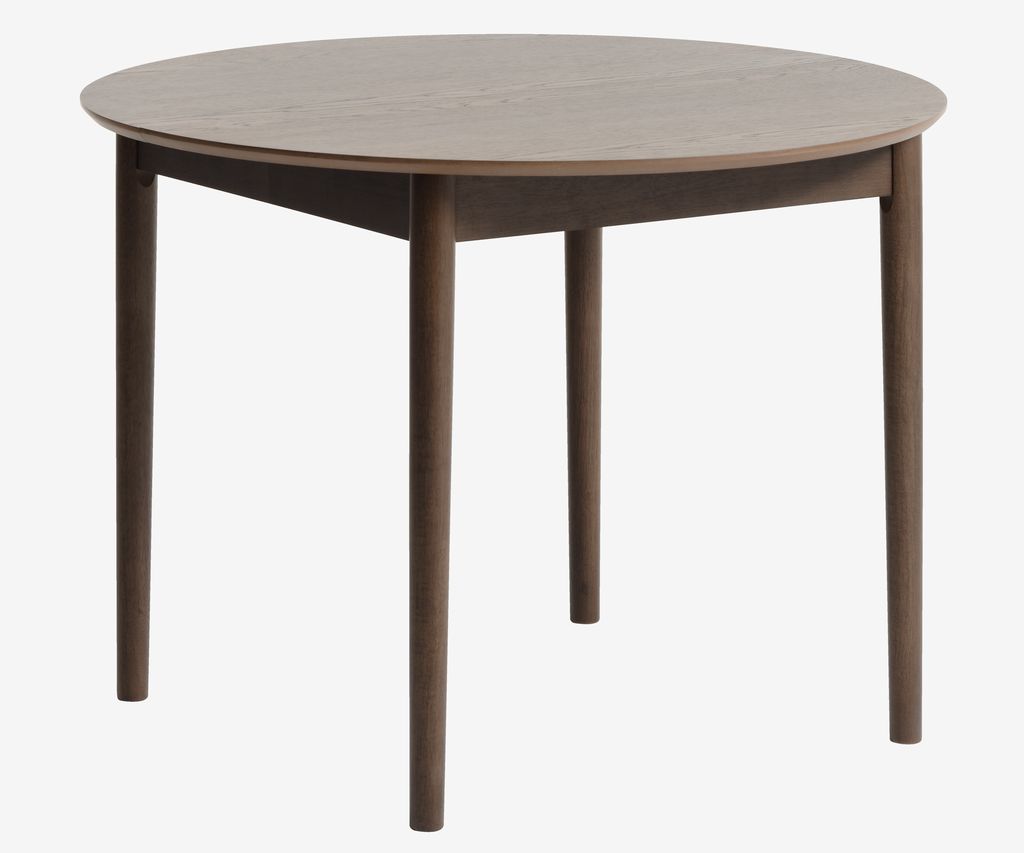 Dining table MARSTRAND D110/110x200 dark oak - JYSK