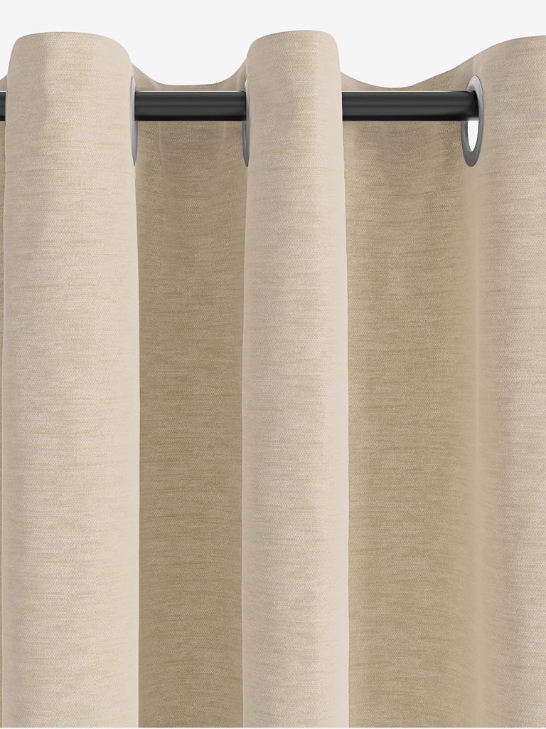 Curtain NESVATN 1x140x300 chenille sand - JYSK