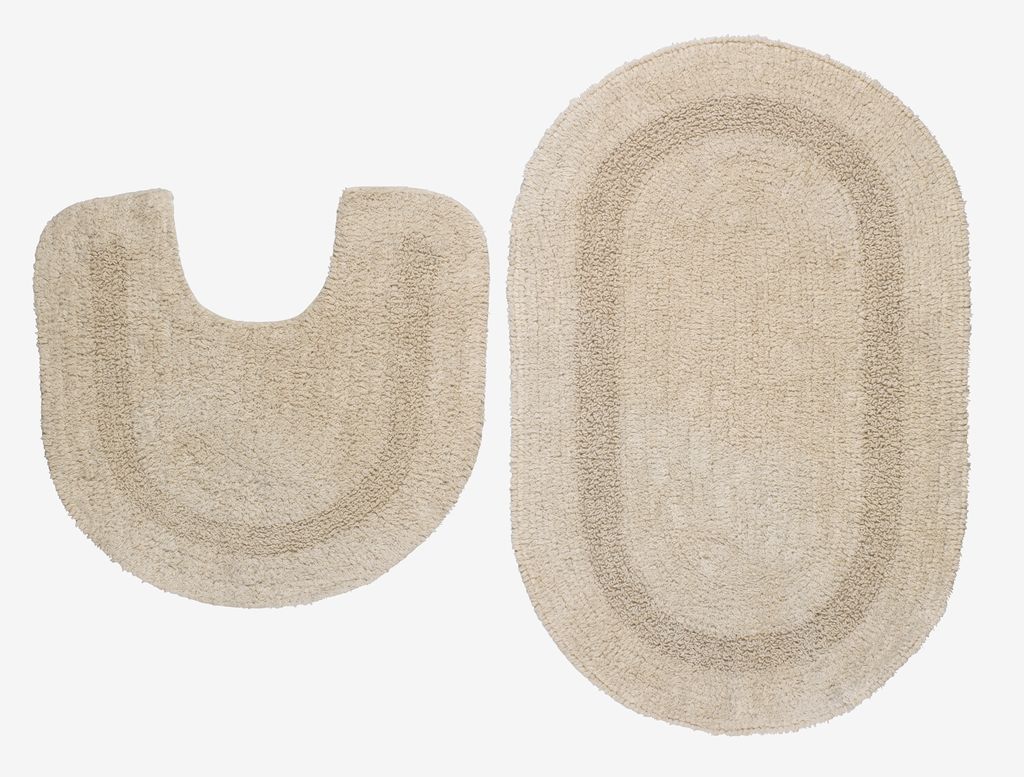 Bath mat set LERDALA 2 piece set beige - JYSK