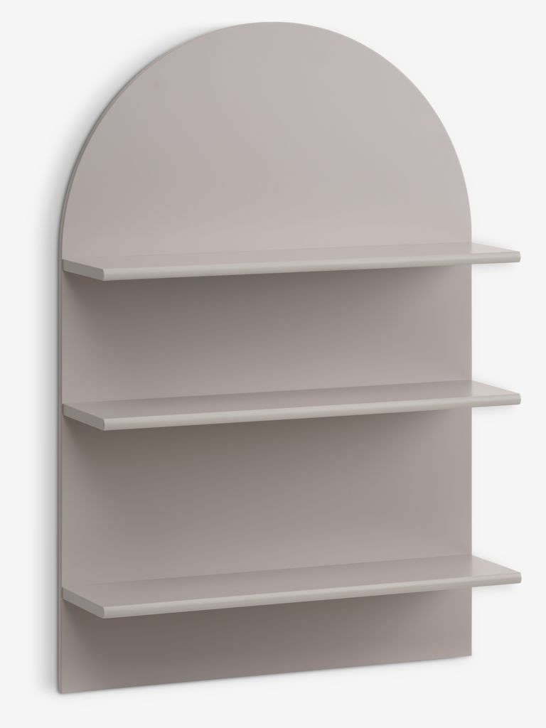 Wall shelf ALKEN 3 shelves warm grey - JYSK