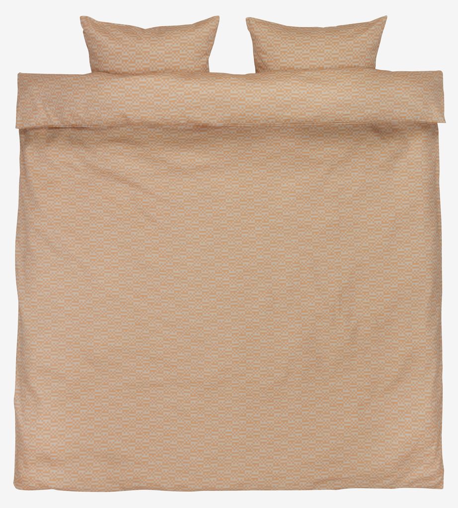 Sateen Duvet cover set TESSA Double latte - JYSK