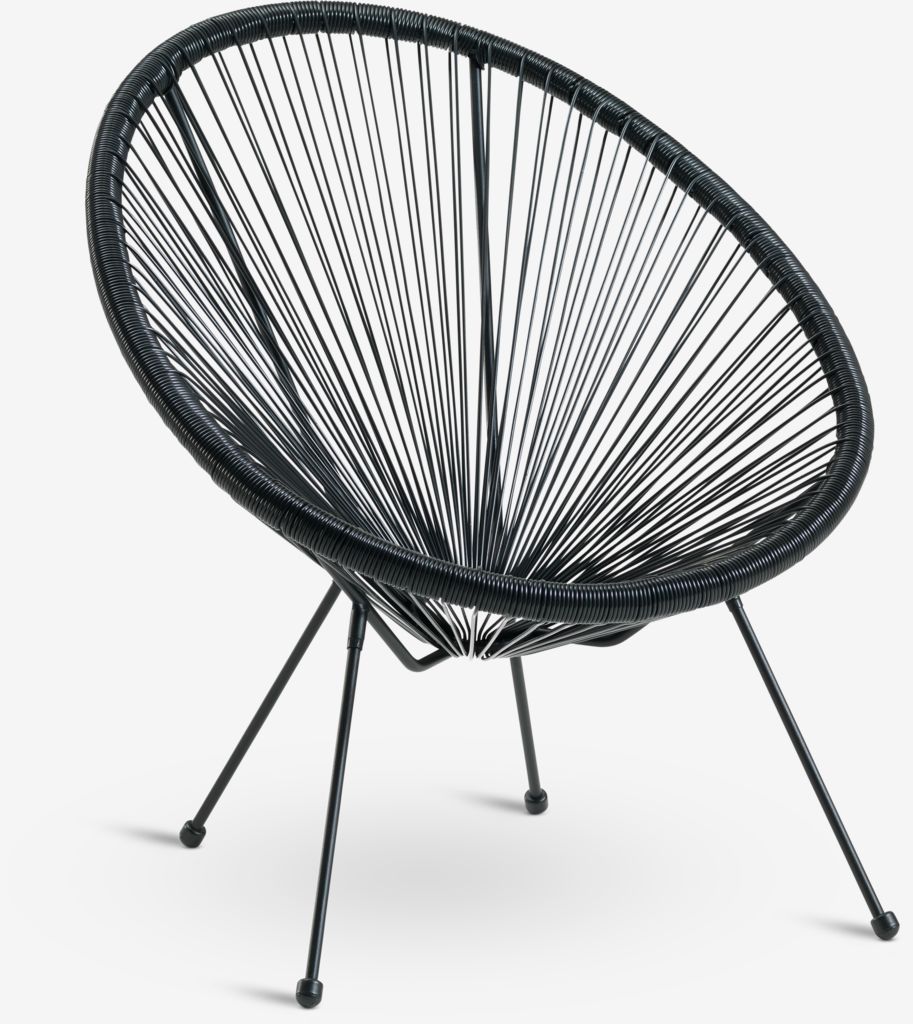 Lounge chair UBBERUP black - JYSK