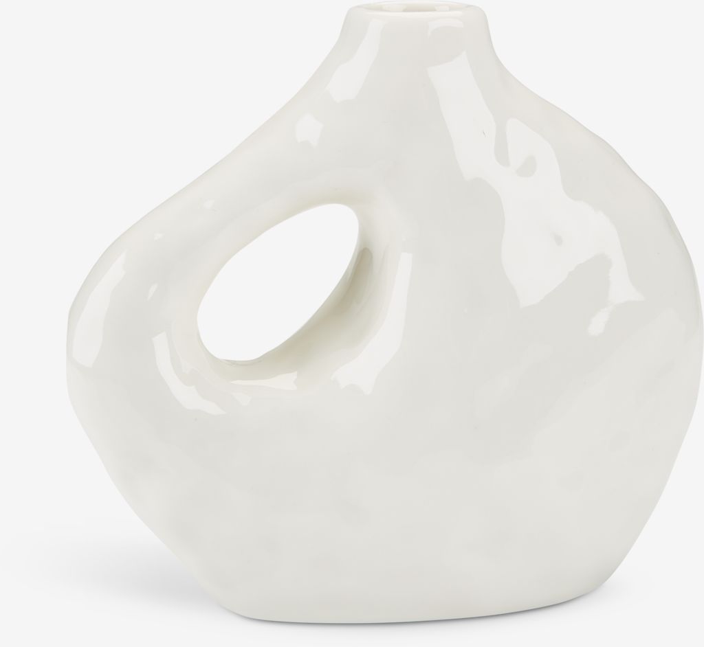 Vase SIGFRED W16xL7xH14cm white - JYSK