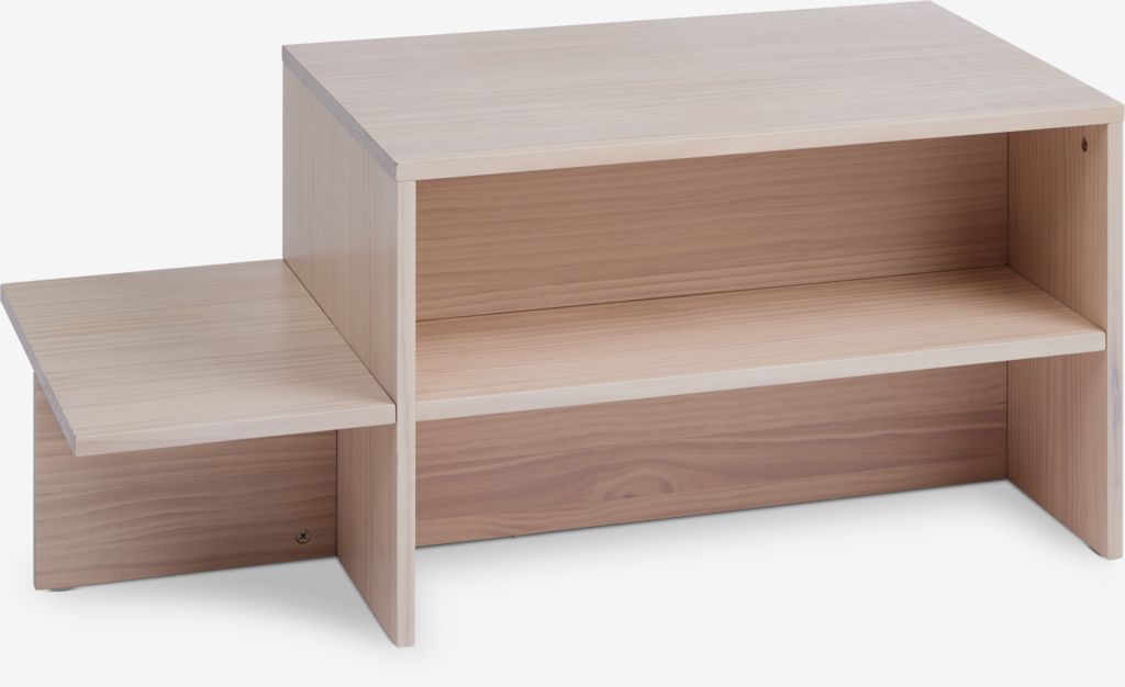 Coffee table SOLLERUP 50x110 w/shelves solid pine - JYSK