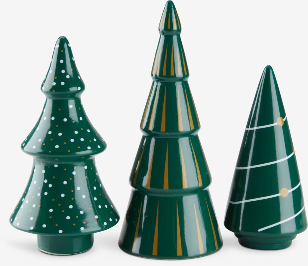 Decoration tree SLEIPNER green pack of 3 - JYSK