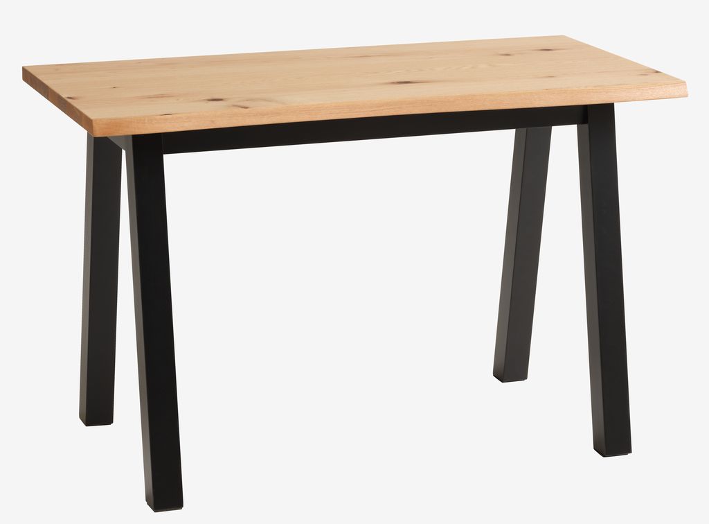 Desk SKOVLUNDE 60x120 natural oak/black - JYSK
