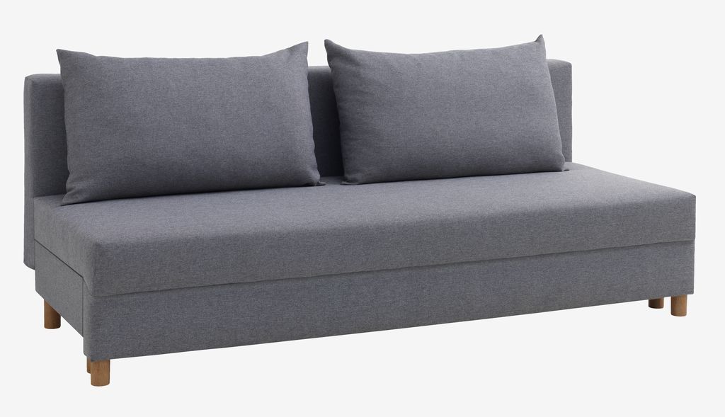Sofa bed NORSMINDE light grey fabic - JYSK