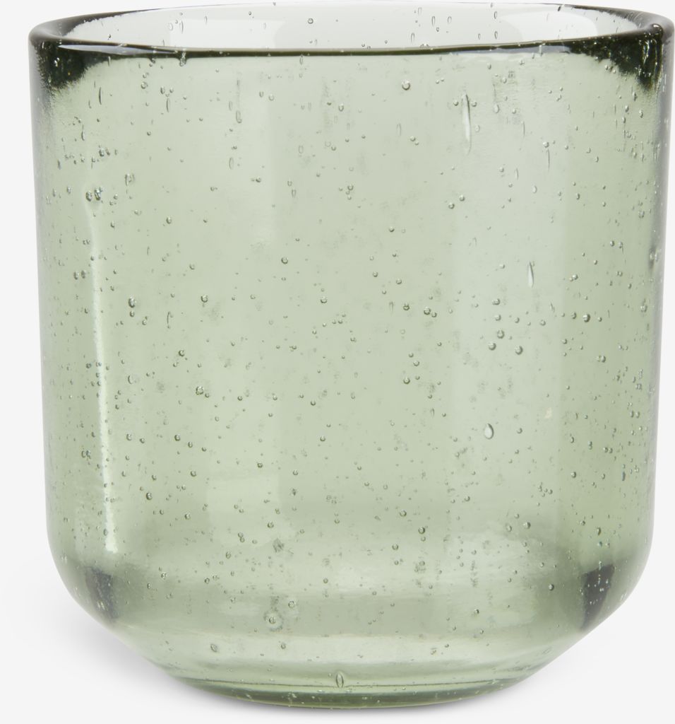 Tealight holder ASLAK D8xH8cm green - JYSK