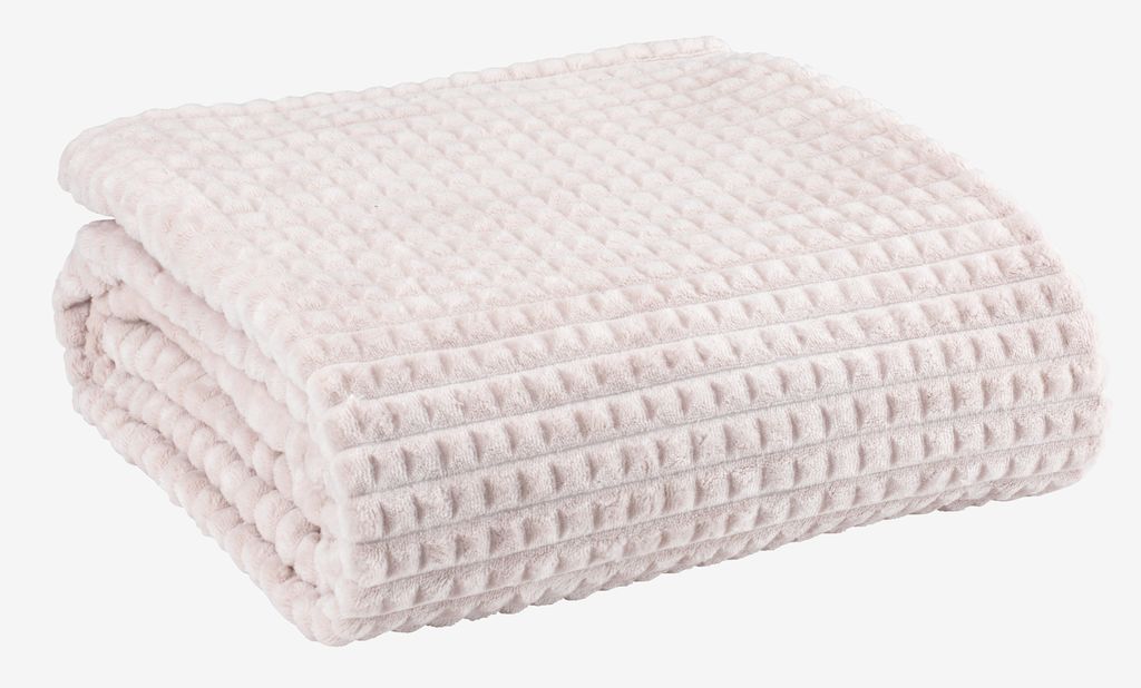 Fleece throw HAGTORN 140x200 beige - JYSK