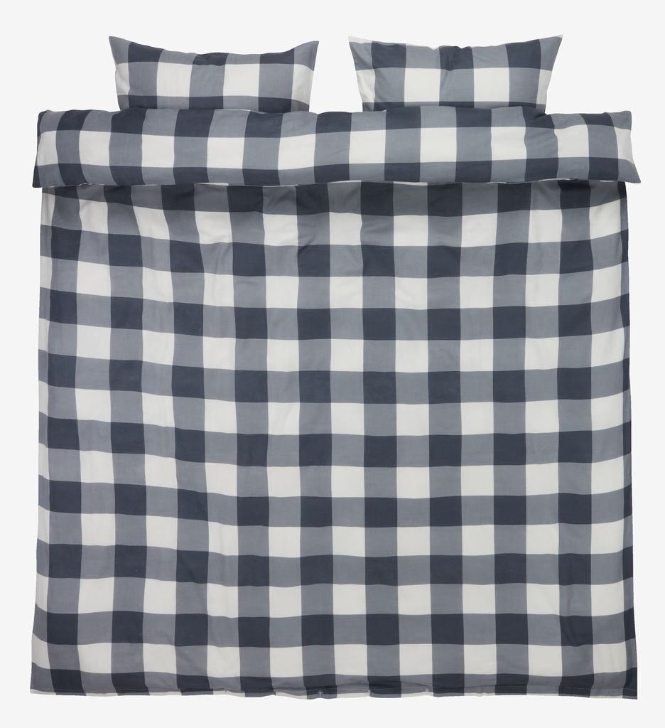 Flannel duvet cover set SCOTTI Double grey/white - JYSK
