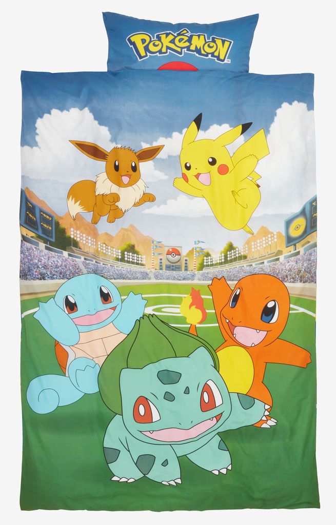 Duvet cover set POKEMON Single blue - JYSK