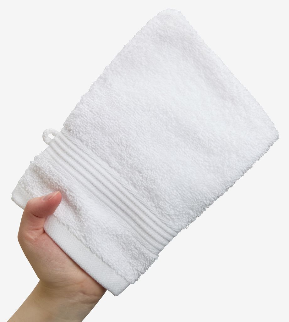 Wash glove KARLSTAD 15x20 white KRONBORG - JYSK