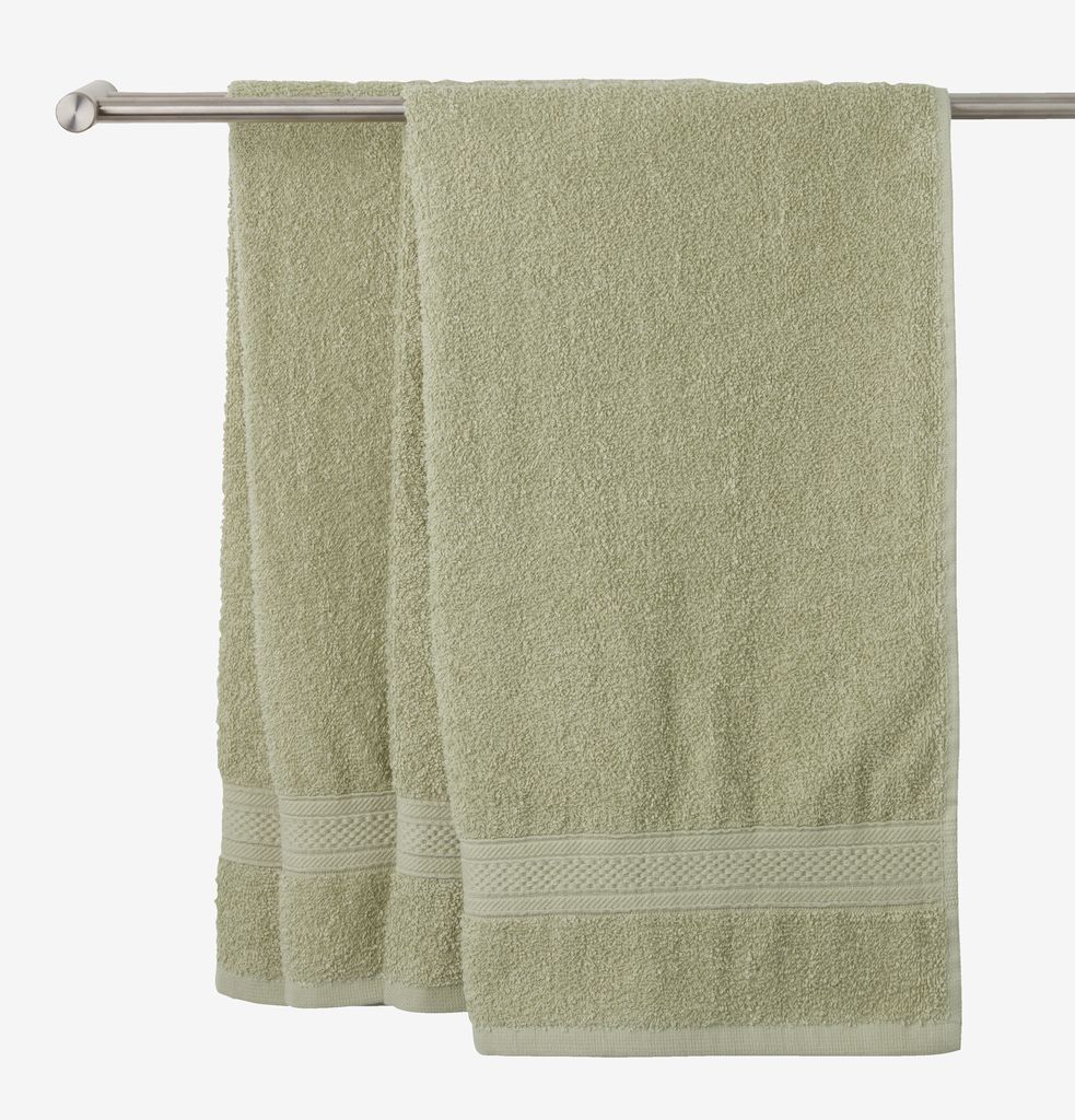 Hand towel UPPSALA 50x90cm light green - JYSK