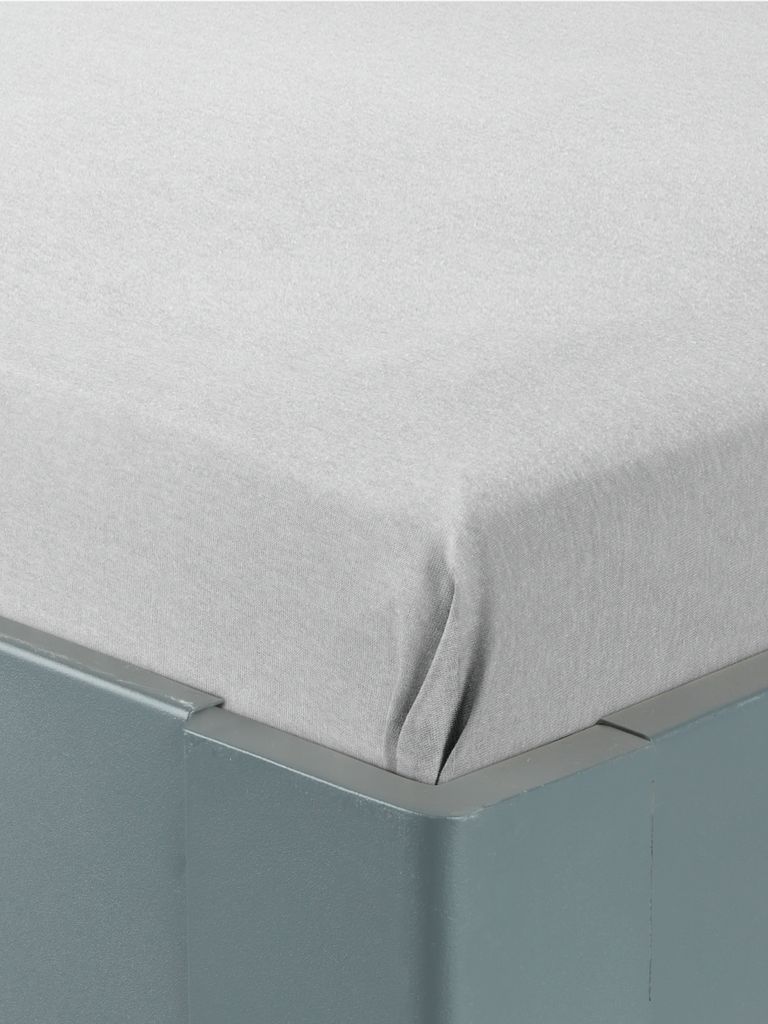 Flat sheet BOLETTE Single light grey - JYSK