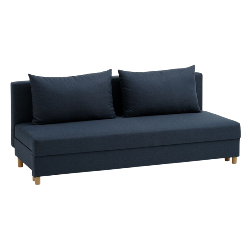 Sofa bed NORSMINDE blue fabric - JYSK