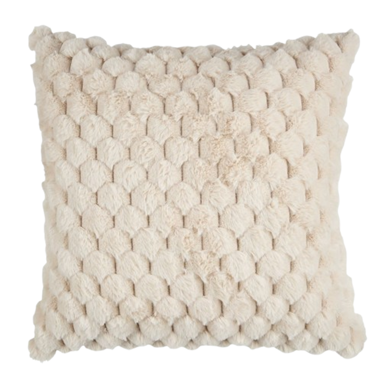 Cushion HVIDBLOMME 45x45 beige - JYSK